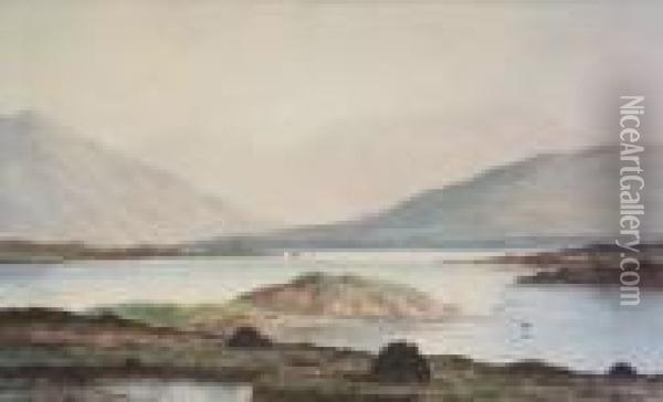 Lough Corrib, Connemara Oil Painting - Douglas Alexander