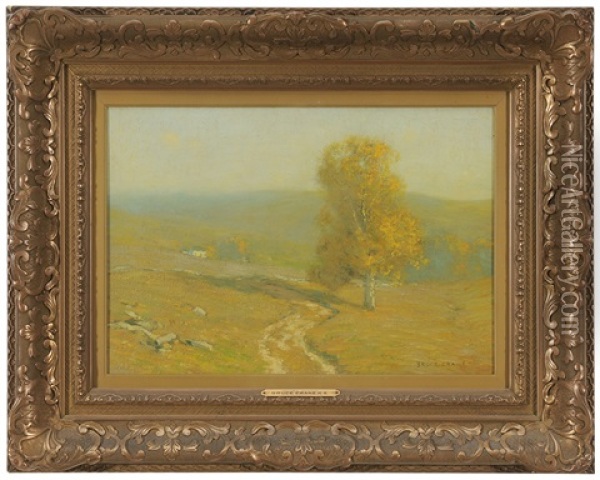 Golden Autumn Oil Painting - Bruce Crane