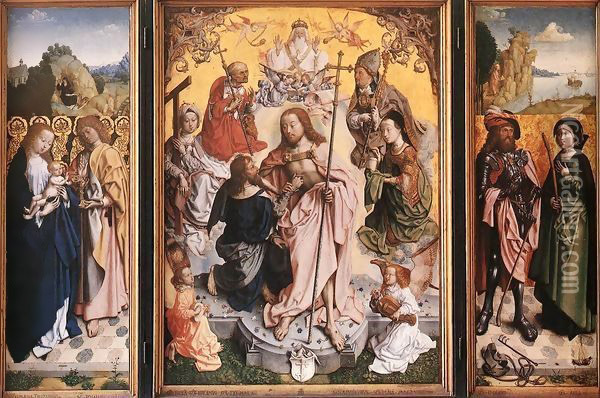 St Thomas Altarpiece Oil Painting - Master Of The St. Bartholomew Altarpiece