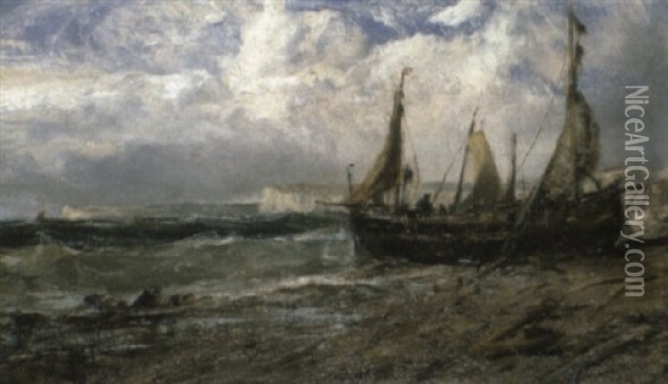 Dover Beach Oil Painting - Edwin Hayes