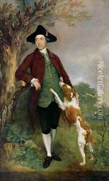 Portrait of George Venables Vernon 2nd Lord Vernon Oil Painting - Thomas Gainsborough
