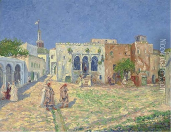 The Casbah, Tangiers, Morocco Oil Painting - Herbert Francis Williams-Lyouns