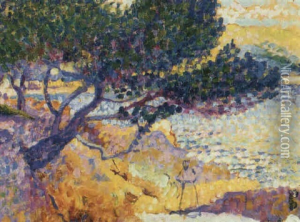 La Baie De Caraliere Oil Painting - Henri-Edmond Cross