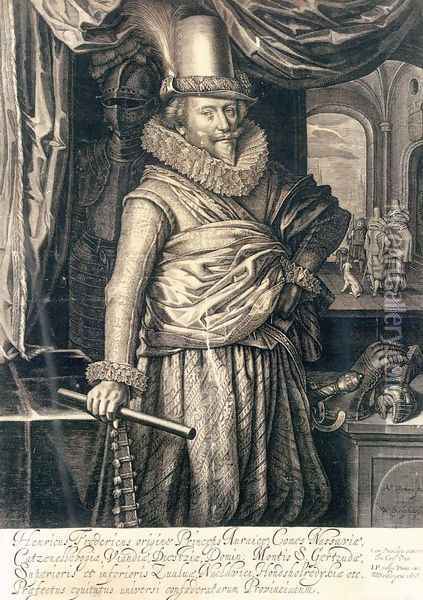 Portrait of Frederick Hendrick, Prince of Orange-Nassau 1619 Oil Painting - Willem Jacobsz Delff