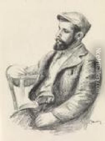 L'album Des Douze Oil Painting - Pierre Auguste Renoir