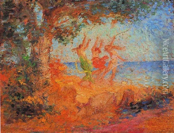 La Danse Oil Painting - Henri-Edmond Cross