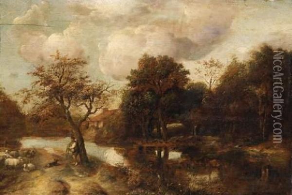 Shepherd Idyll Oil Painting - Guillam de Vos
