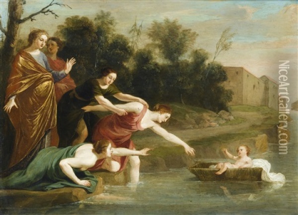 The Finding Of Moses Oil Painting - Jacques Stella