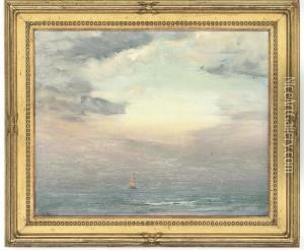 Voilier En Mer Oil Painting - Georges Ricard-Cordingley