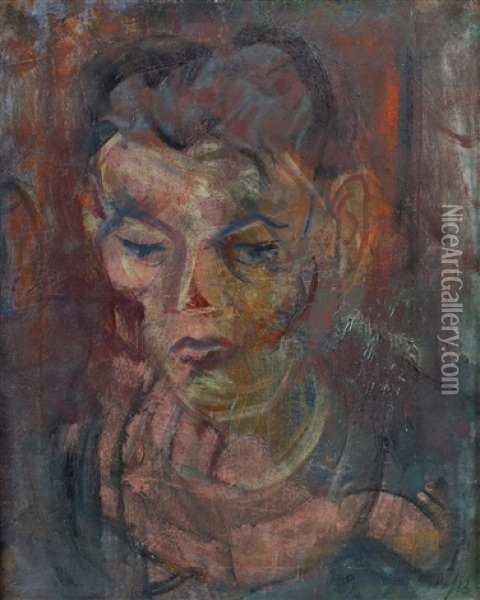 Portrat Eines Jungen Mannes Oil Painting - Aleksandr Vasilievich Shevchenko