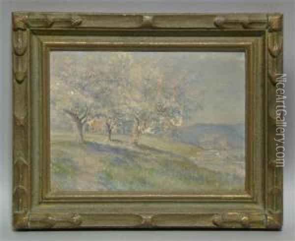 Cherry Blossoms Oil Painting - Verner White