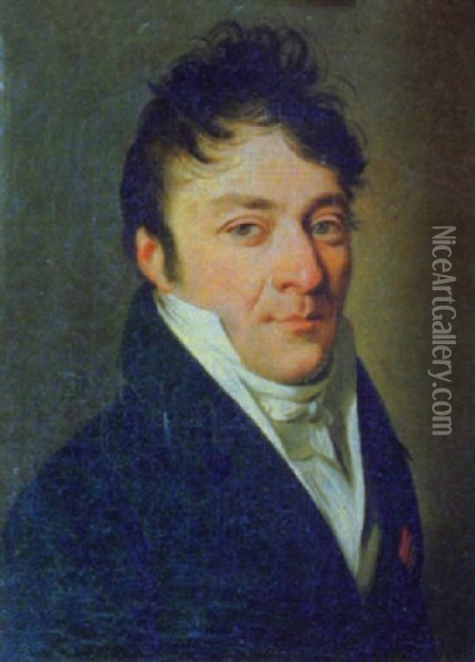 Portrait D'un Homme Oil Painting - Louis Leopold Boilly