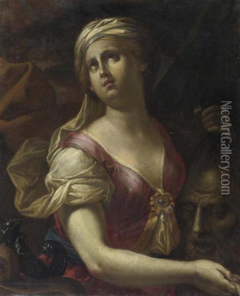 Judith Und Holofernes. Oil Painting - Domenico Zampieri (Domenichino)
