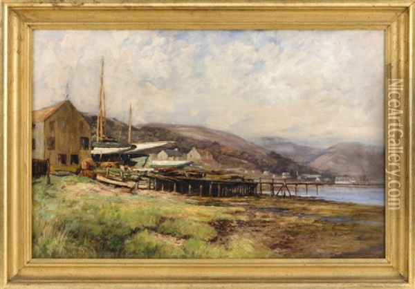 Head Of The Holy Loch Oil Painting - Norman M. Macdougall