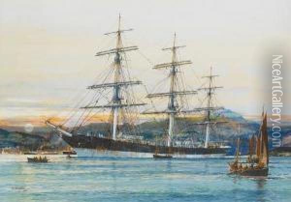 The Square-rigged Australian Clipper Oil Painting - John Robert Sutherland