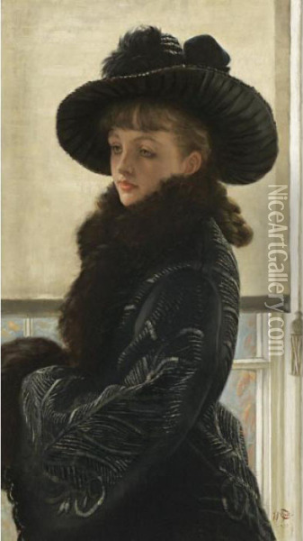 Mavourneen Portrait Of Kathleen Newton Oil Painting - James Jacques Joseph Tissot