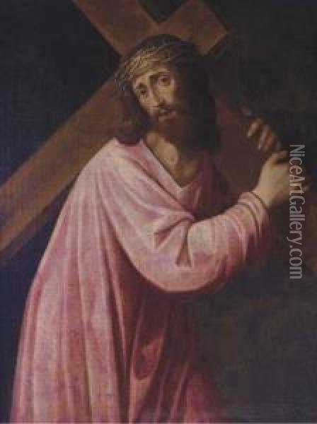 Christ On The Road To Calvary Oil Painting - Giovanni Girolamo Savoldo