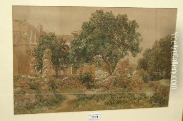 Furness Abbey Oil Painting - Ward Heys