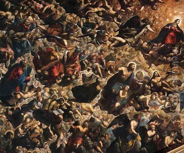 Paradise (detail) Oil Painting - Jacopo Tintoretto (Robusti)