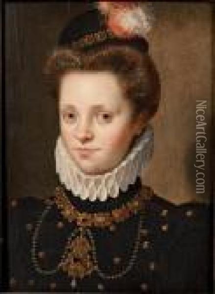 Portrait De Dame Oil Painting - Lavinia Fontana