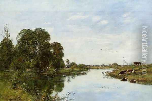 The Toques at Saint-Arnoult I Oil Painting - Eugene Boudin