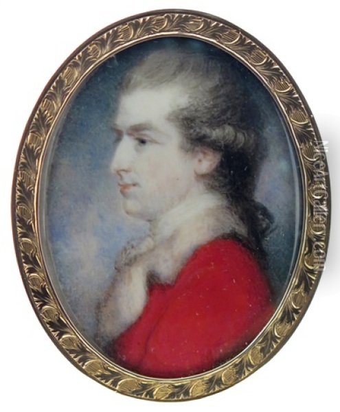 Portrait Miniature Of John Frederick Sackville Oil Painting - Ozias Humphry