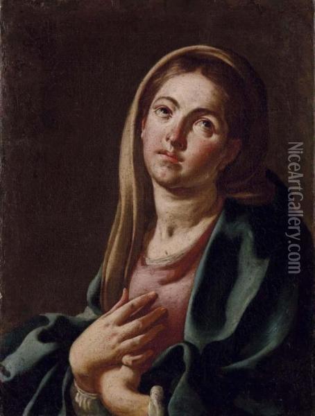 Vergine Annunziata Oil Painting - Francesco Solimena