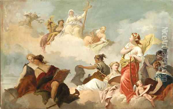 An Allegory of the Arts, Sciences and Faith Oil Painting - Gerard de Lairesse