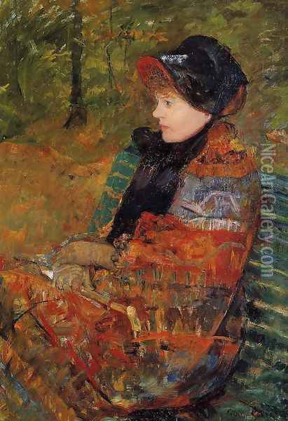 Autumn (or Profile of Lydia Cassatt) Oil Painting - Mary Cassatt
