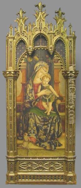 Madonna And Child Oil Painting - Carlo Crivelli