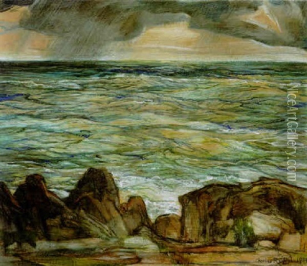 The Sea Oil Painting - Charles Reiffel