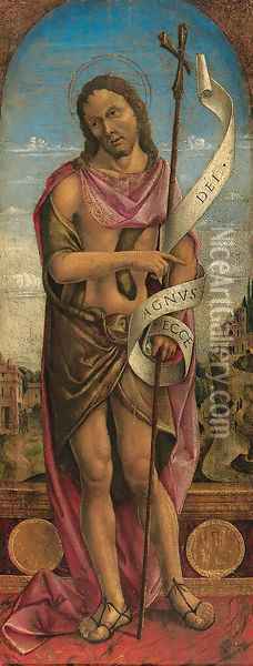 Saint John the Baptist Oil Painting - Vincenzo Foppa