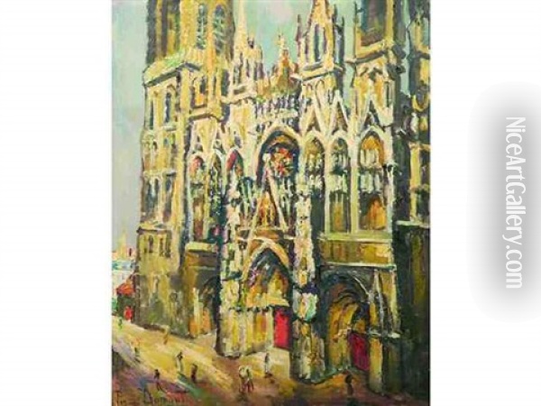 La Cathedrale Notre-dame De Rouen Oil Painting - Pierre Dumont