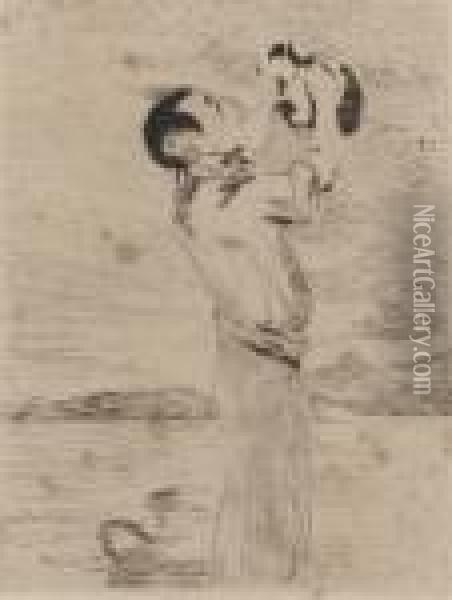 Le Buveur D'eau (la Regalade) (guerin 22; Harris 43) Oil Painting - Edouard Manet
