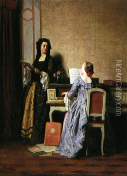La Musique Oil Painting - Jean Carolus