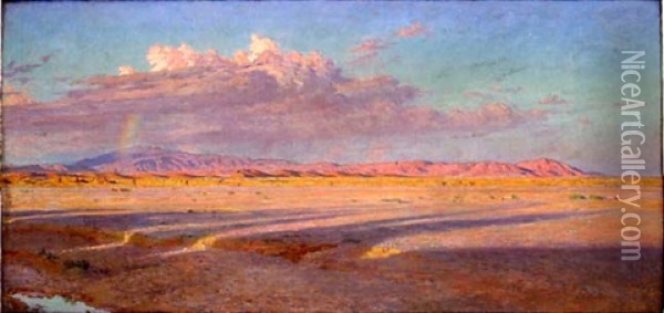 Ahmar-khraddou (la Montagne Rose) Oil Painting - Alphonse Etienne Dinet