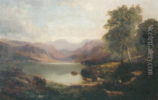 Derwentwater, Cumbria Oil Painting - Thomas Seymour