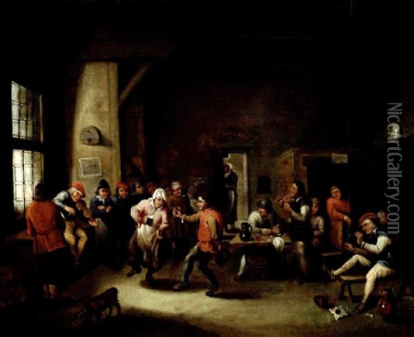 Der Tanz Im Wirtshaus Oil Painting - Pieter de Bloot