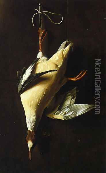 Merganser Oil Painting - William Michael Harnett