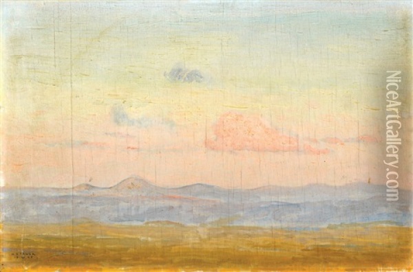 Haifa Bay In The Morning Oil Painting - Hermann Struck