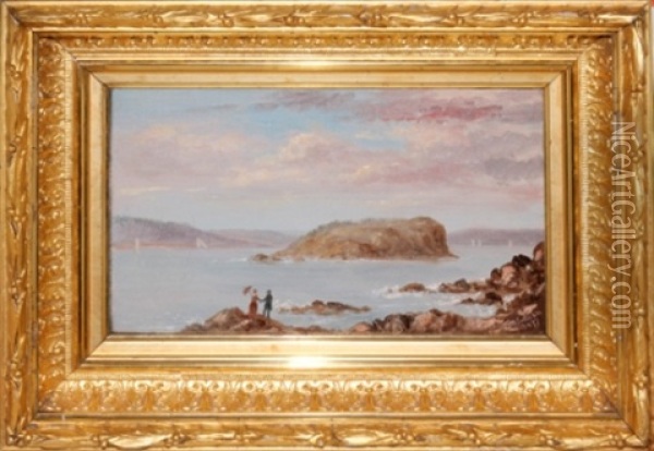 The Seaside Oil Painting - John O'Brien Inman