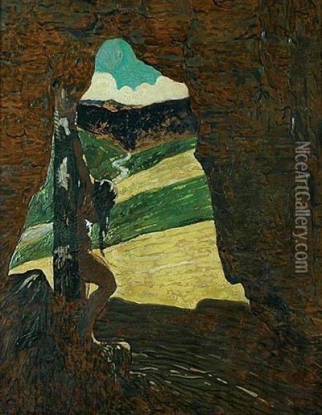 Dola Oil Painting - Marian, Michal Wawrzeniecki