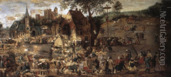 Peasant Kermesse Oil Painting - Pieter Brueghel the Younger