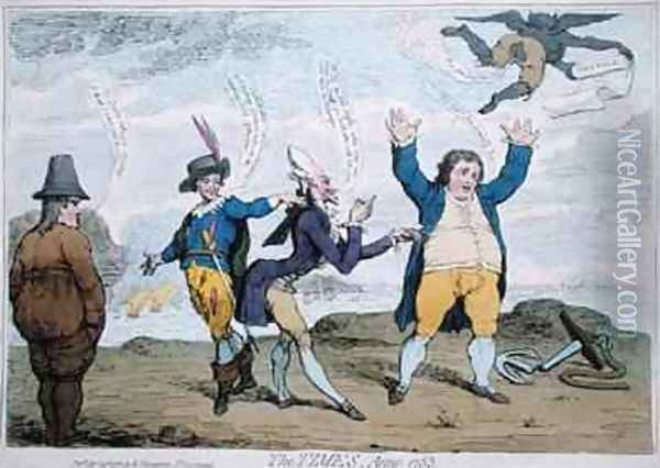 The Times Anno 1783 Oil Painting - James Gillray