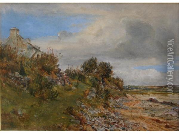 Cottage On The Shore Oil Painting - William Joseph Caesar Julius Bond