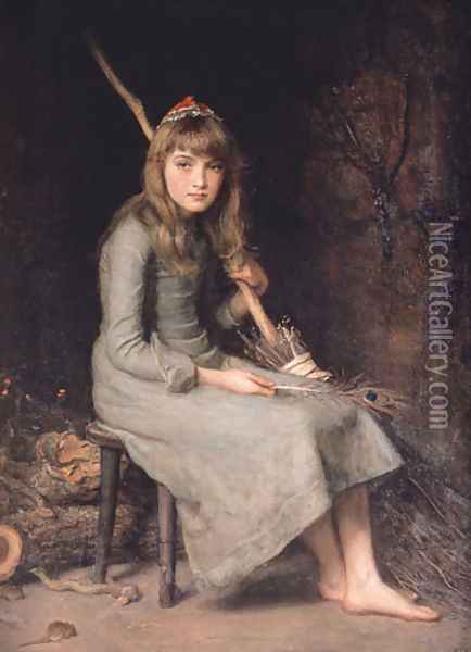 Cinderella Oil Painting - Sir John Everett Millais
