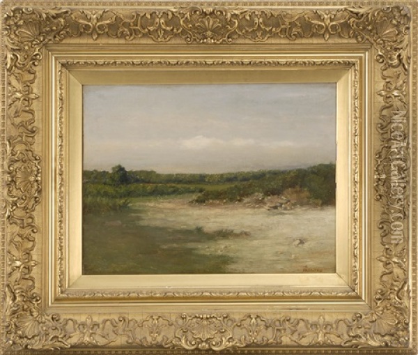 Sunlit Landscape Oil Painting - William Sartain