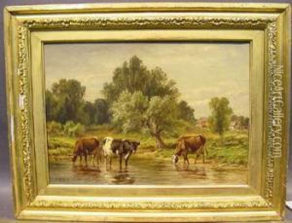 A Lowland Farm Oil Painting - Thomas Bigelow Craig