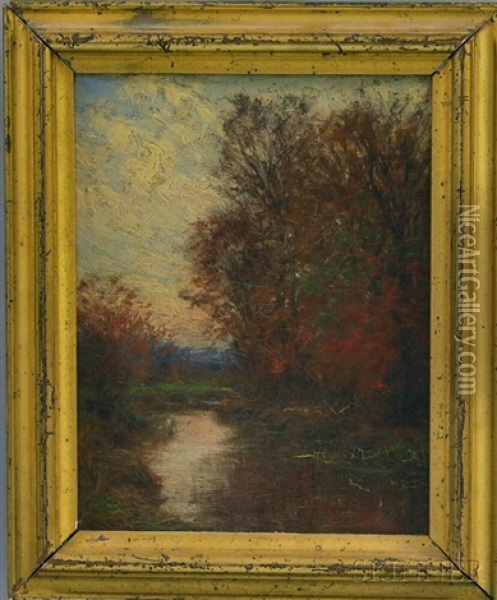 The Mill Pond Oil Painting - William Merritt Post