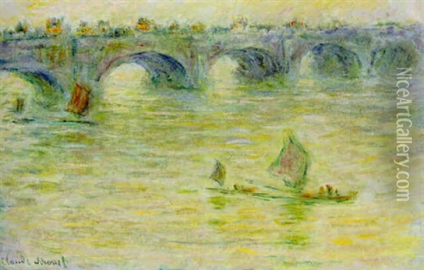 Waterloo Bridge Oil Painting - Claude Monet